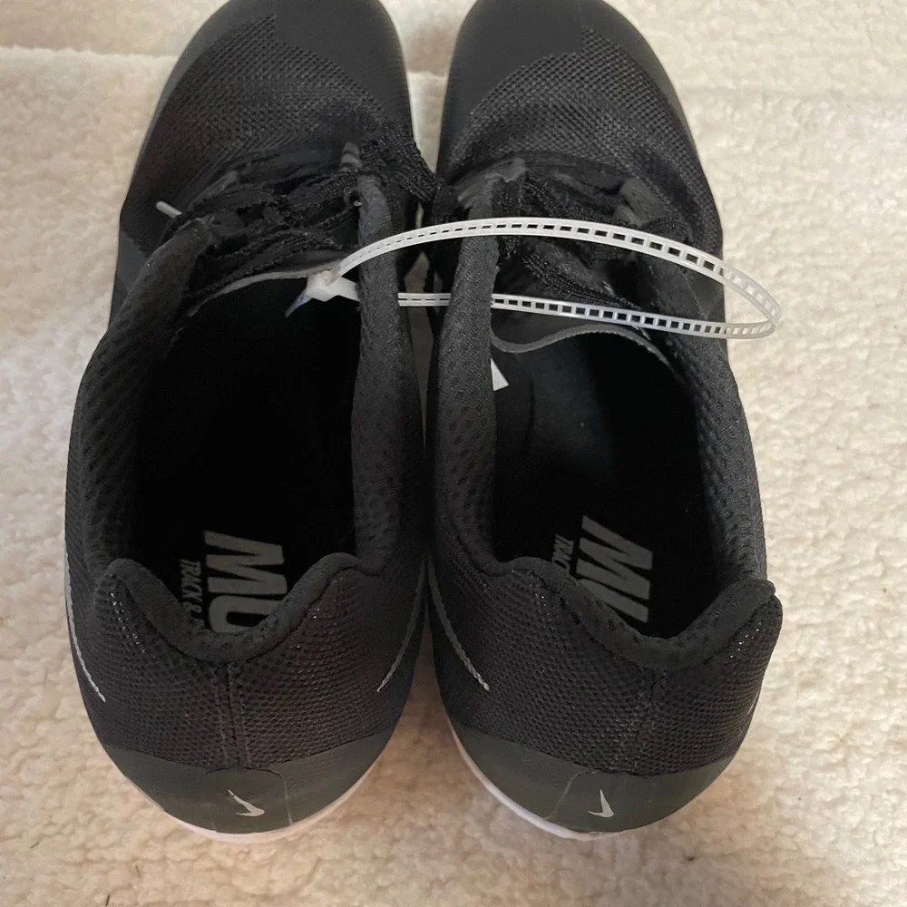 Nike Zoom Rival M 9 Mens Track Field Spikes Black Silver AH1020-001‎ size 14